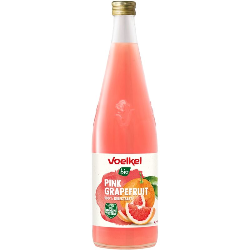 Voelkel Pink Grapefruit 100% Direktsaft - Produktbild