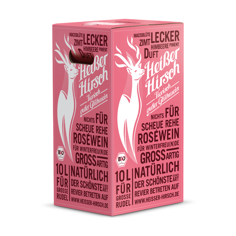 HEISSER HIRSCH HEISSER HIRSCH - Tierisch guter Glühwein (10 l, rosé) - Produktbild
