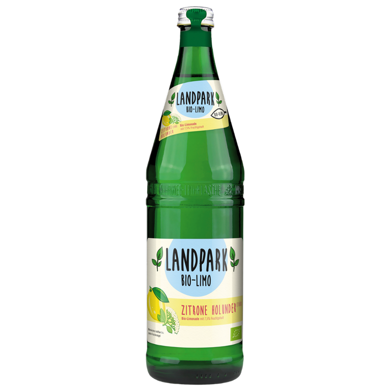 Landpark Bio-Quelle Landpark Bio-Quelle Limonade  Zitrone trüb mit Holunder - Produktbild