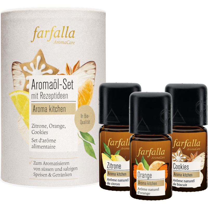 farfalla Aromaöl-Set mit Rezeptideen - Produktbild