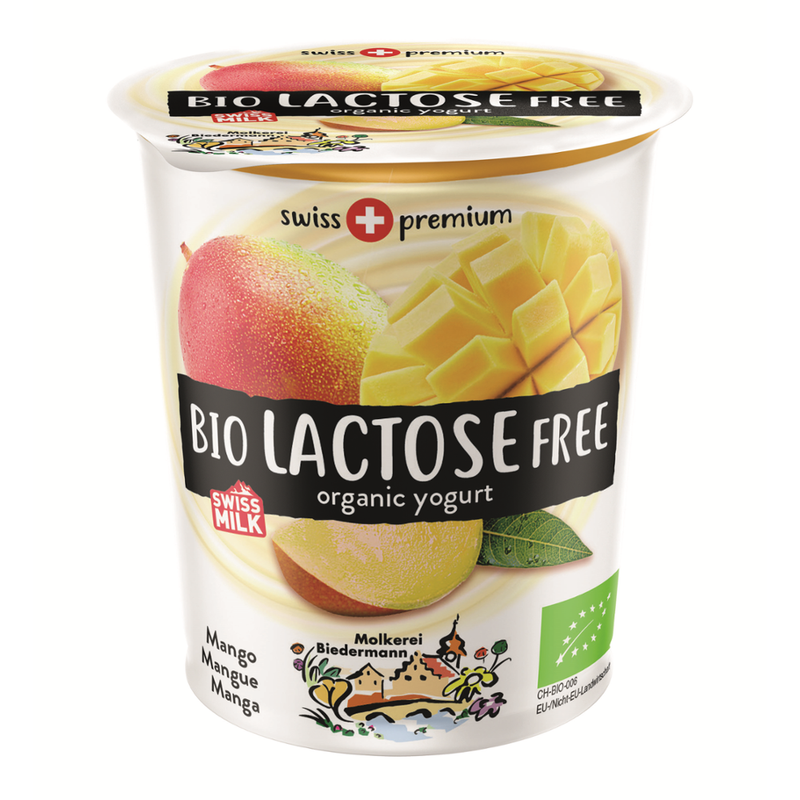 Molkerei Biedermann Bio Jogurt lactosefrei Mango - Produktbild