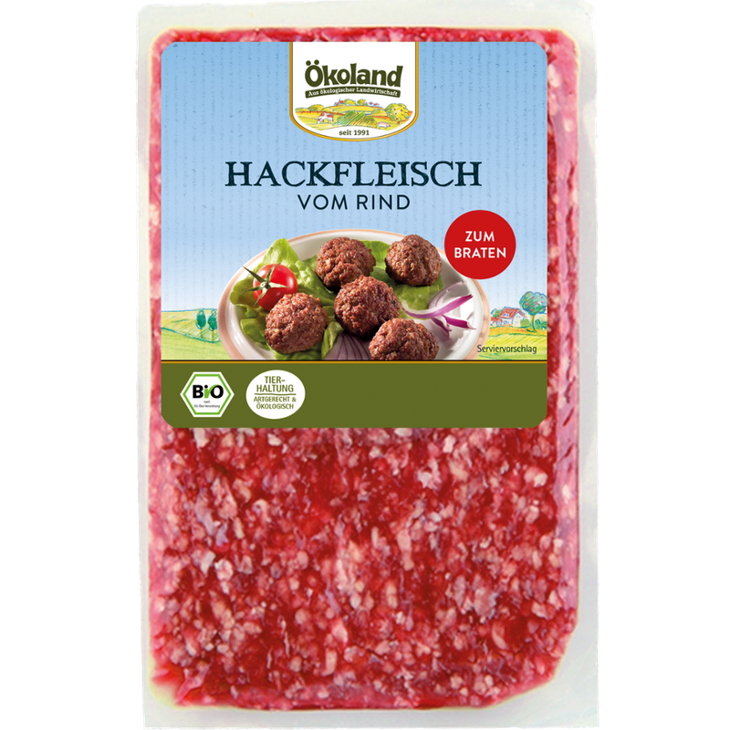 ÖKOLAND Hackfleisch Rind, zum Braten - Produktbild
