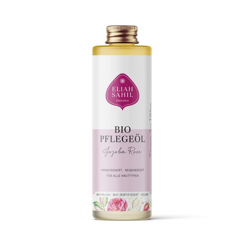 Eliah Sahil Bio Körper- und Haaröl Jojoba & Rose Standardgröße 100ml - Produktbild