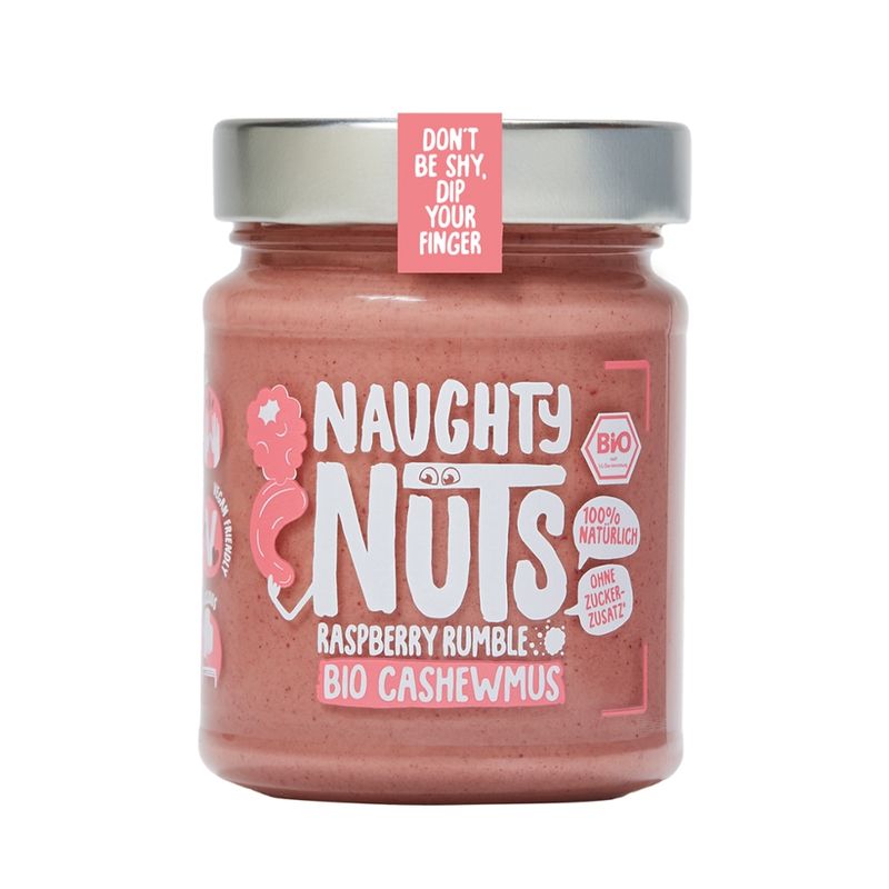 Naughty Nuts Naughty Nuts Bio Cashewmus Raspberry Rumble, 250g - Produktbild