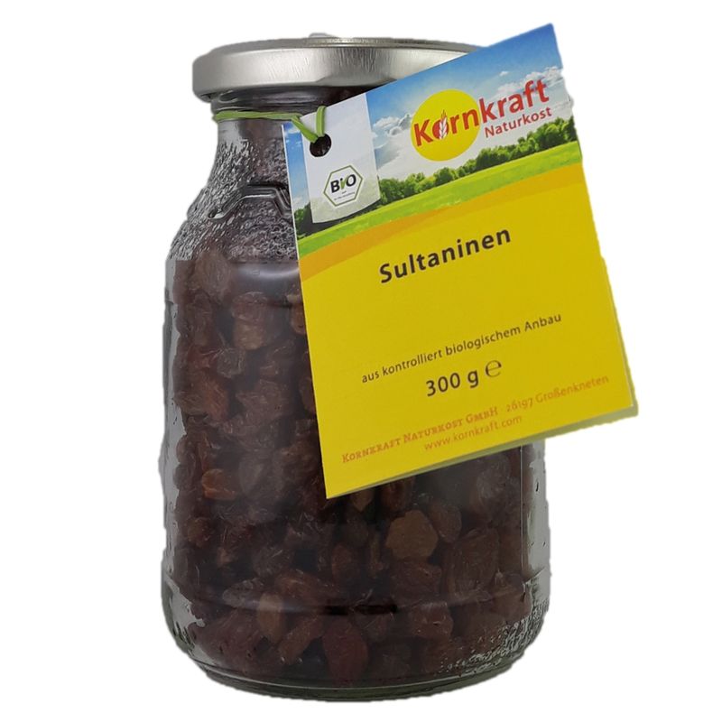 Kornkraft Sultaninen 300 g Pfandglas - Produktbild