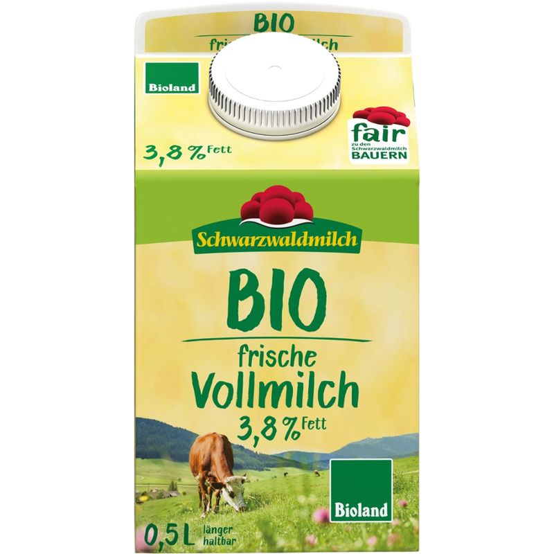 Schwarzwaldmilch BIO SWM BIO Frischmilch 3,8% 10x0,5L PG - Produktbild