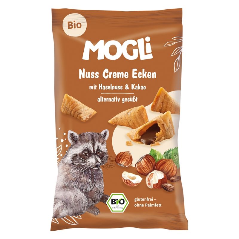 Mogli Bio Nuss Creme Ecken mit Haselnuss und Kakao - Produktbild