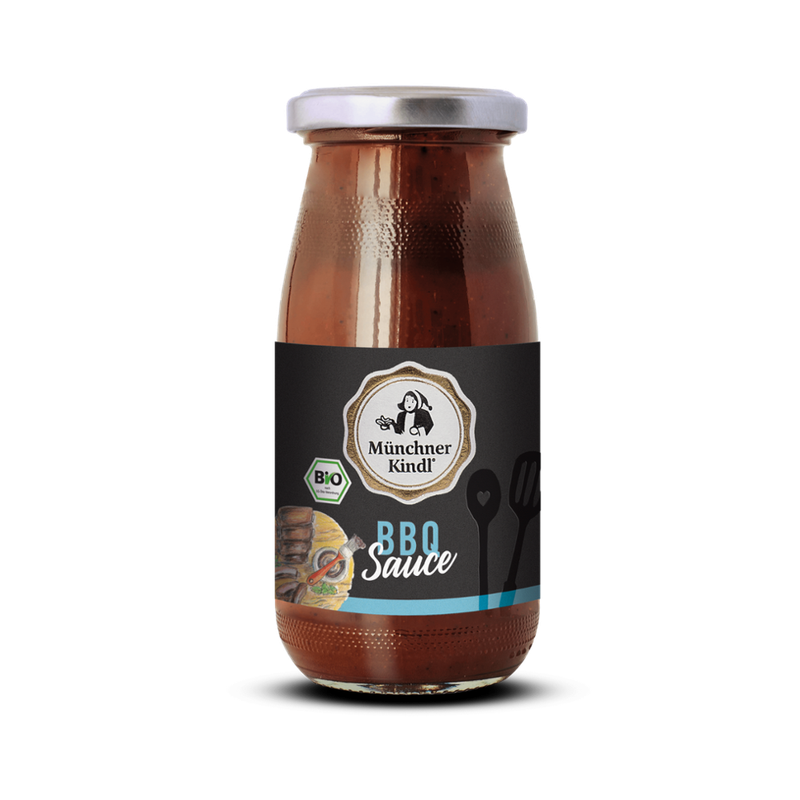 Münchner Kindl Senf Feinkost Sauce BBQ Bio Münchner Kindl 250ml - Produktbild