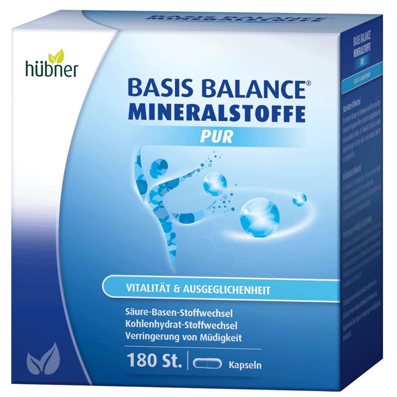 Hübner BASIS BALANCE® MINERALSTOFFE PUR Kapseln 180 St. - Produktbild