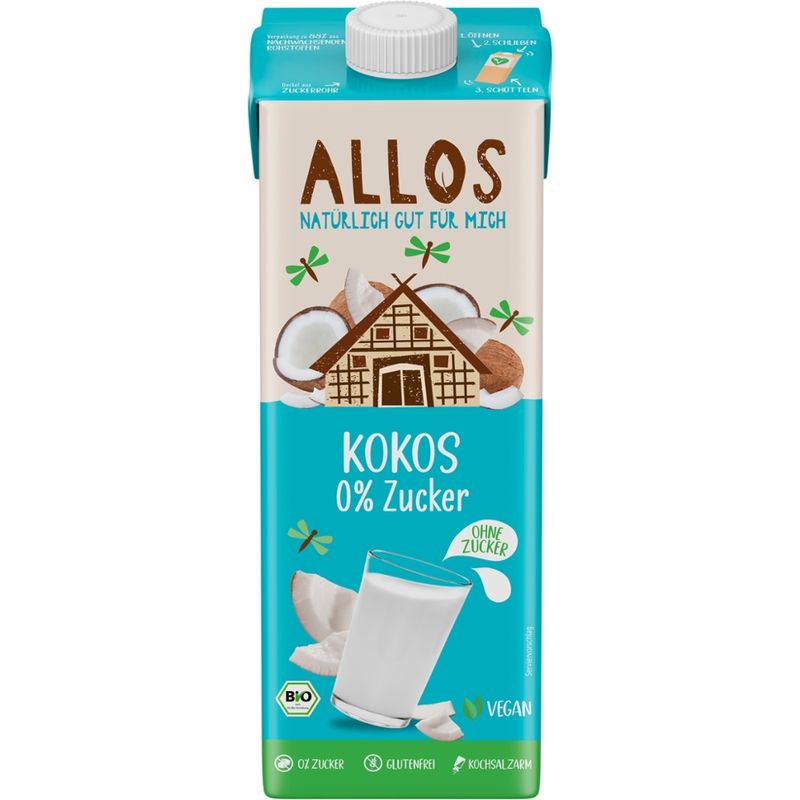 Allos Kokos 0% Zucker Drink - Produktbild