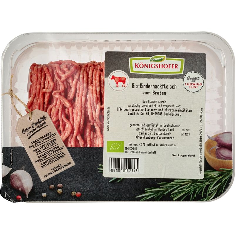 Königshofer Regional Brandenburg Rinderhackfleisch, zum Braten - Produktbild