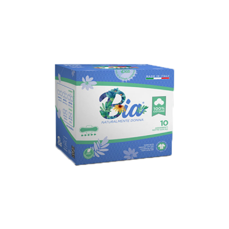 Bia Bio Damenbinden Bia Pads Super mit Flügeln 12 Packungen je 10 Stück - Produktbild