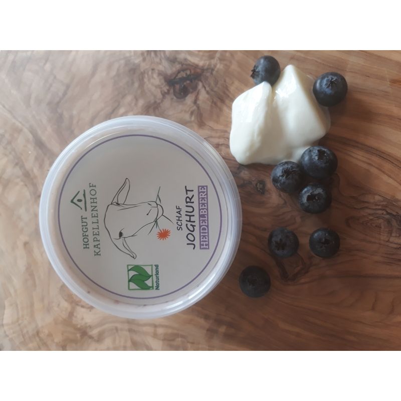 Hofgut Kapellenhof Schaf-Joghurt Heidelbeere gerührt, 180 g - Produktbild