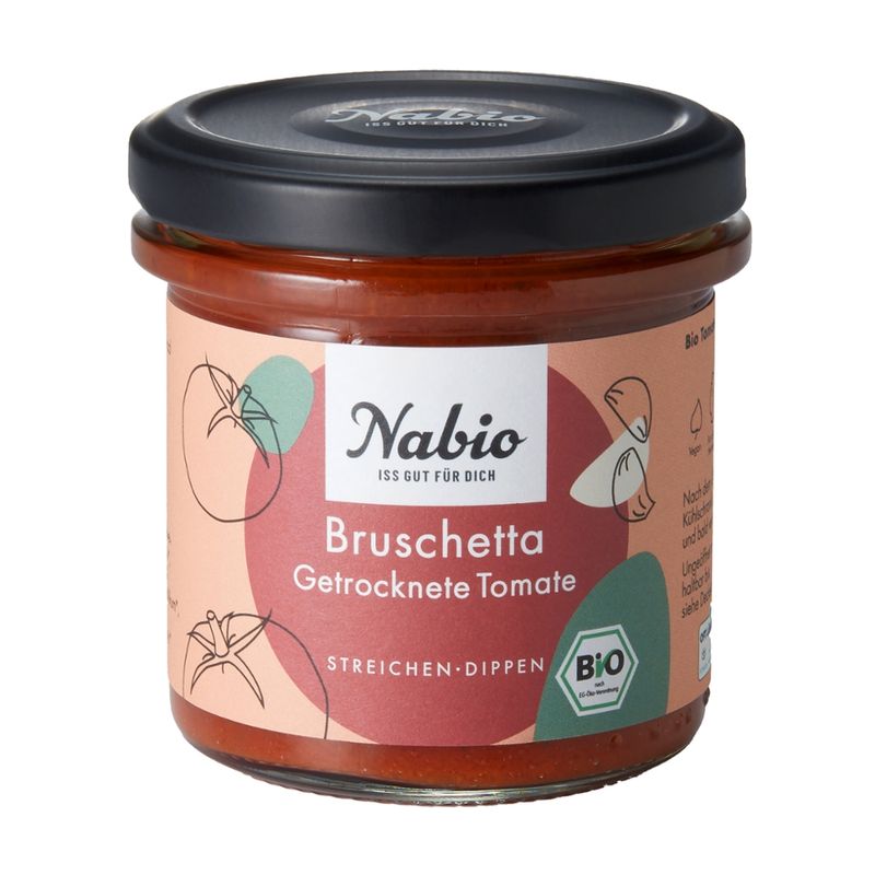 Nabio Nabio Mediterraner Aufstrich Bruschetta getrocknete Tomate - Produktbild