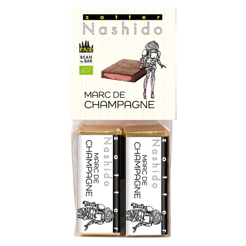 Zotter Schokolade Nashido Marc de Champagne - Produktbild
