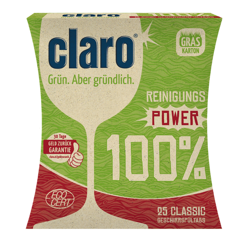 claro claro 100% Classic Tabs 25 Stk. à 16g ECOCERT - Produktbild