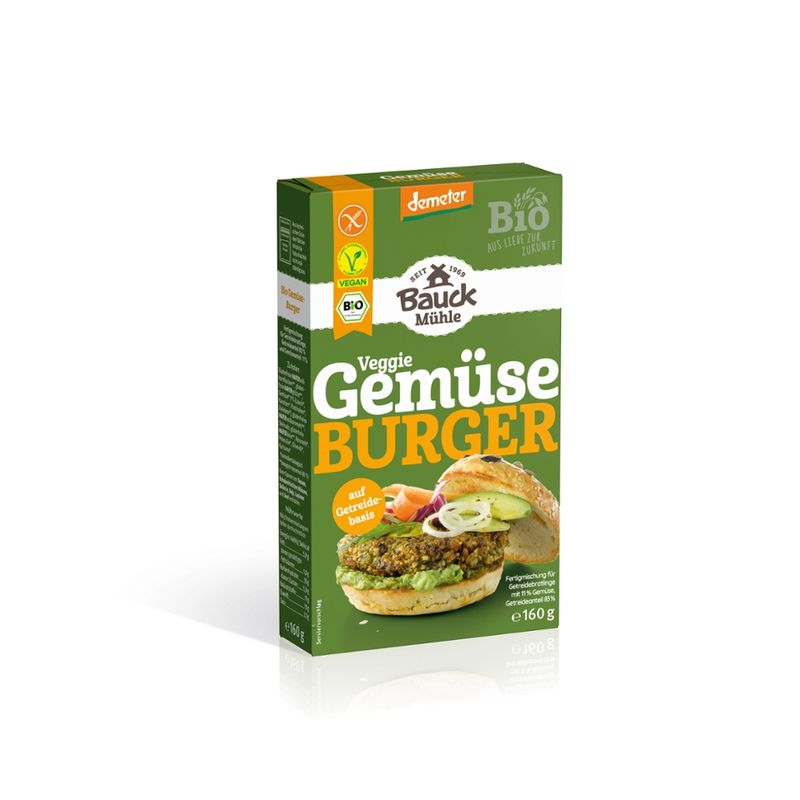 Bauck Mühle Gemüseburger Demeter glutenfrei - Produktbild