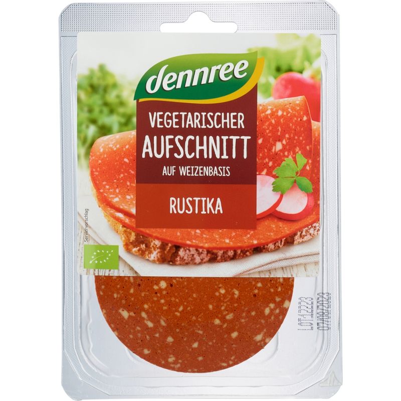 dennree Vegetarischer Aufschnitt auf Weizenbasis Rustika - Produktbild