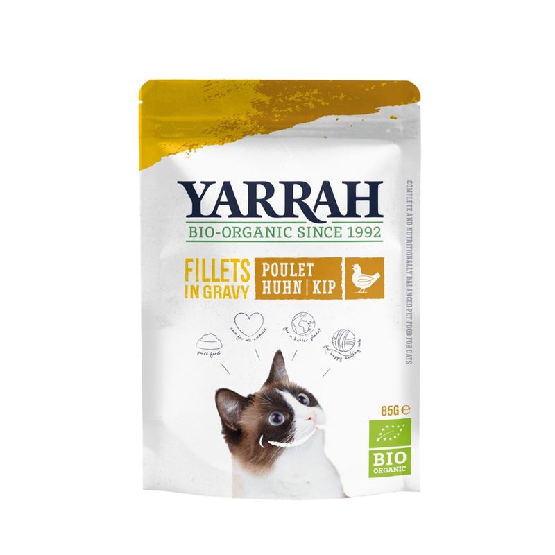 Yarrah Organic Petfood Yarrah Cat Organic Fillets with Chicken in gravy - Produktbild