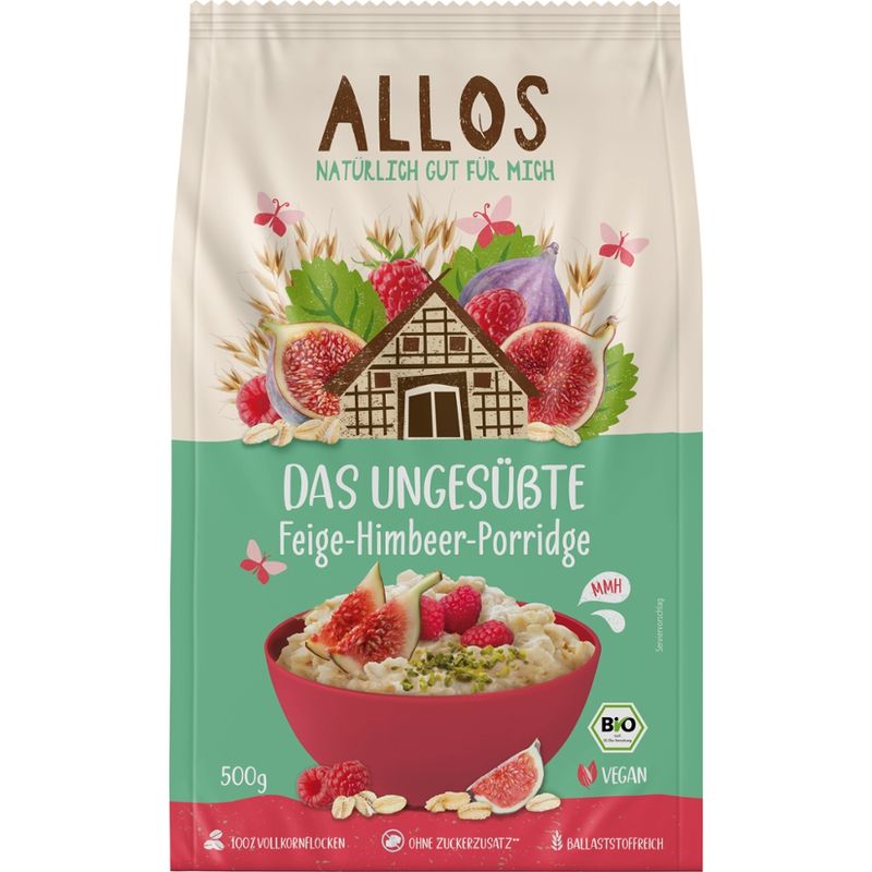 Allos Das Ungesüßte Feige-Himbeer-Porridge - Produktbild