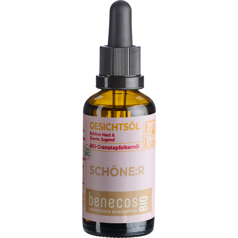 benecos Gesichtsöl Bio-Granatapfelkernöl - SCHÖNE:R (Schöne Haut & Zweite Jugend) - Produktbild