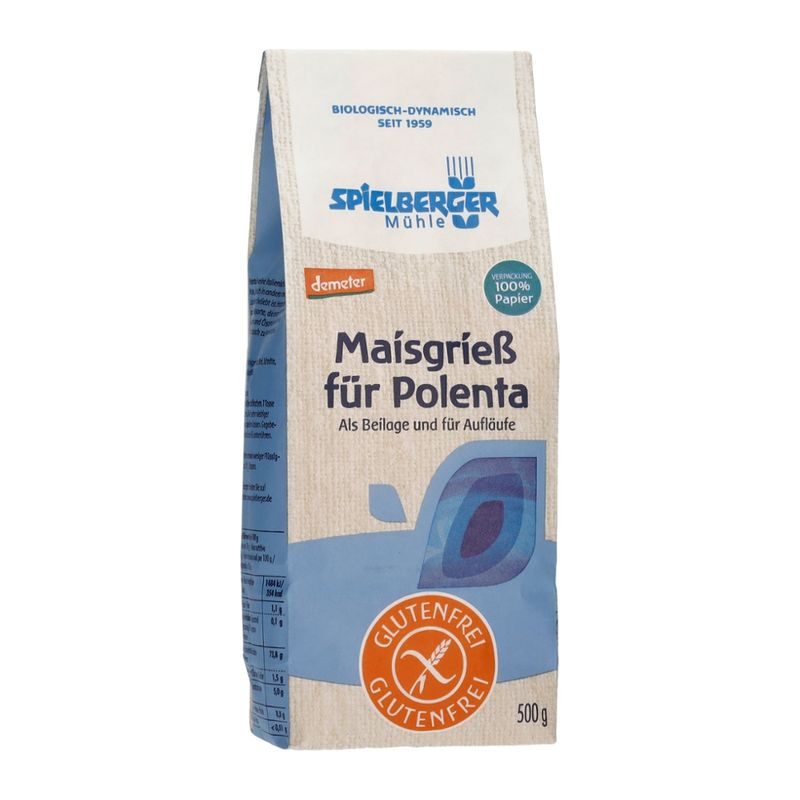 Spielberger Mühle Polenta (Maisgrieß), glutenfrei, demeter - Produktbild
