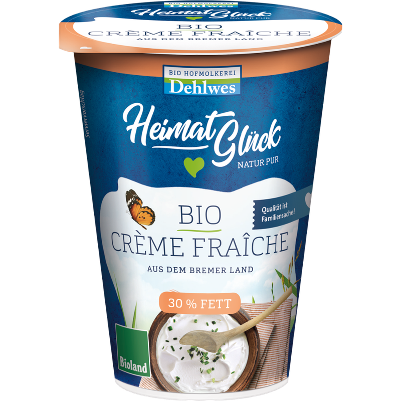 HeimatGlück BIO-Creme Fraiche 30% Fett 200g - Produktbild