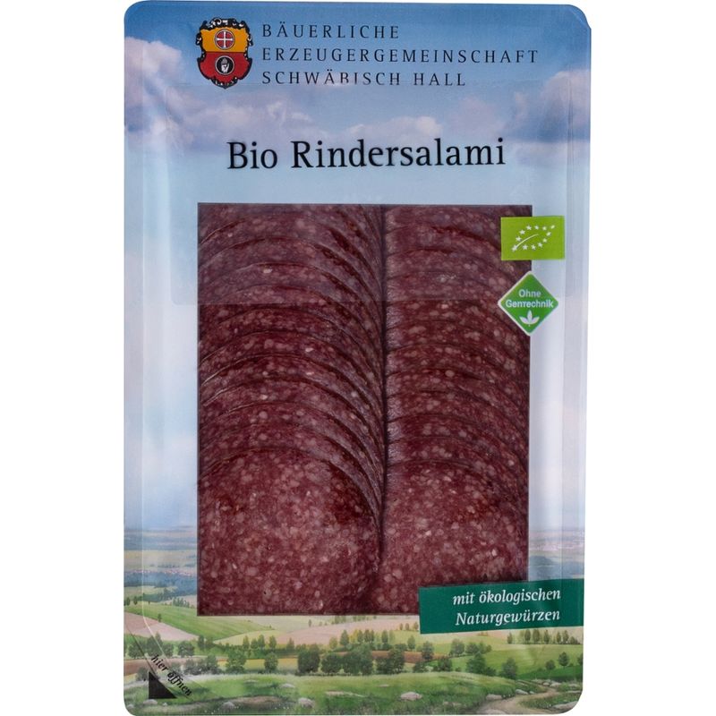 Bäuerliche Erzeugergemeinschaft Schwäbisch Hall Bio Rindersalami - Produktbild