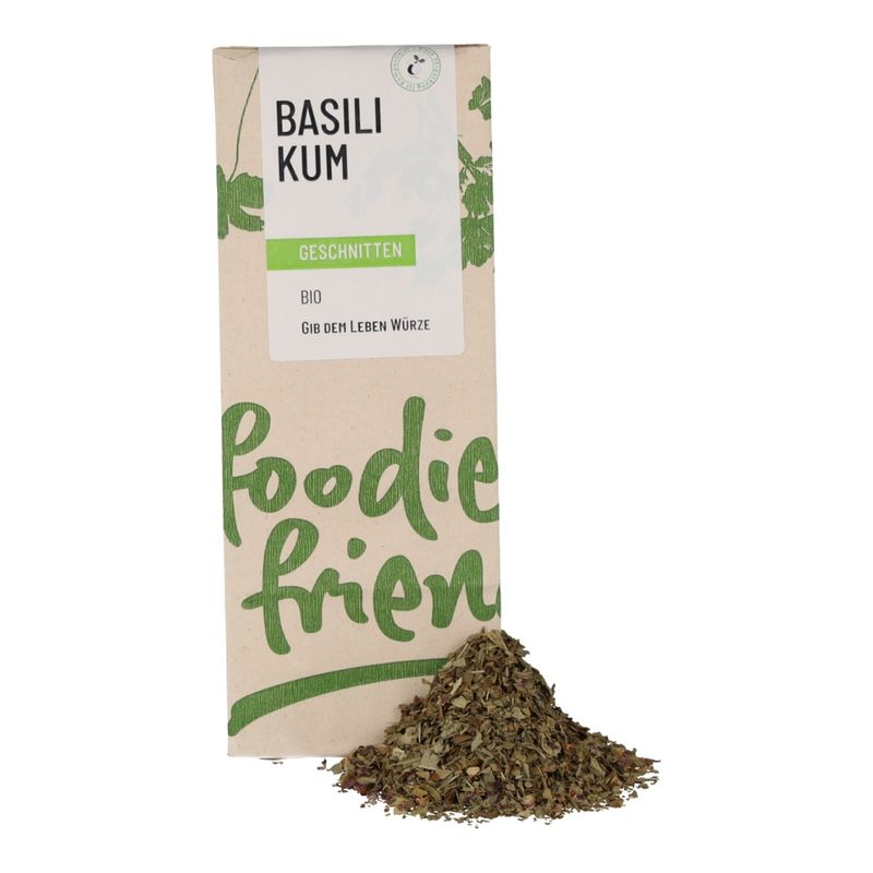 foodie & friends BIO Basilikum geschnitten in einer kompostierbaren Tüte - Produktbild