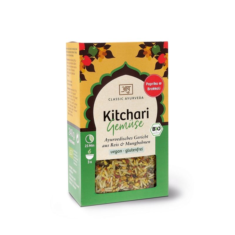Classic Ayurveda Kitchari Gemüse, Ayurvedisches Gericht, bio, 240 g - Produktbild