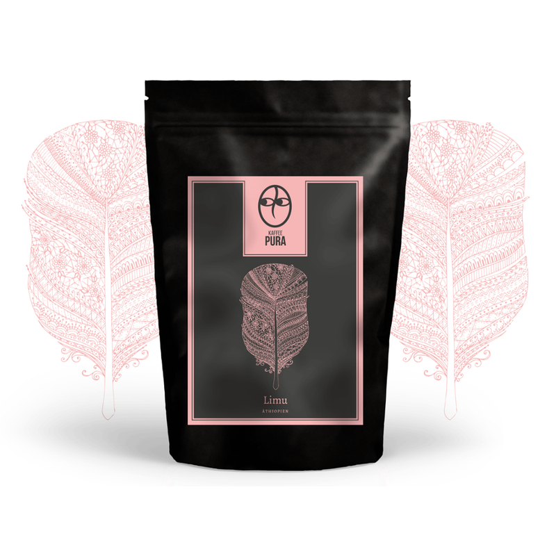 KAFFEE PURA Limu Kaffee, BIO & fair gehandelt, gemahlen, 100% Arabica, Äthiopien - Produktbild