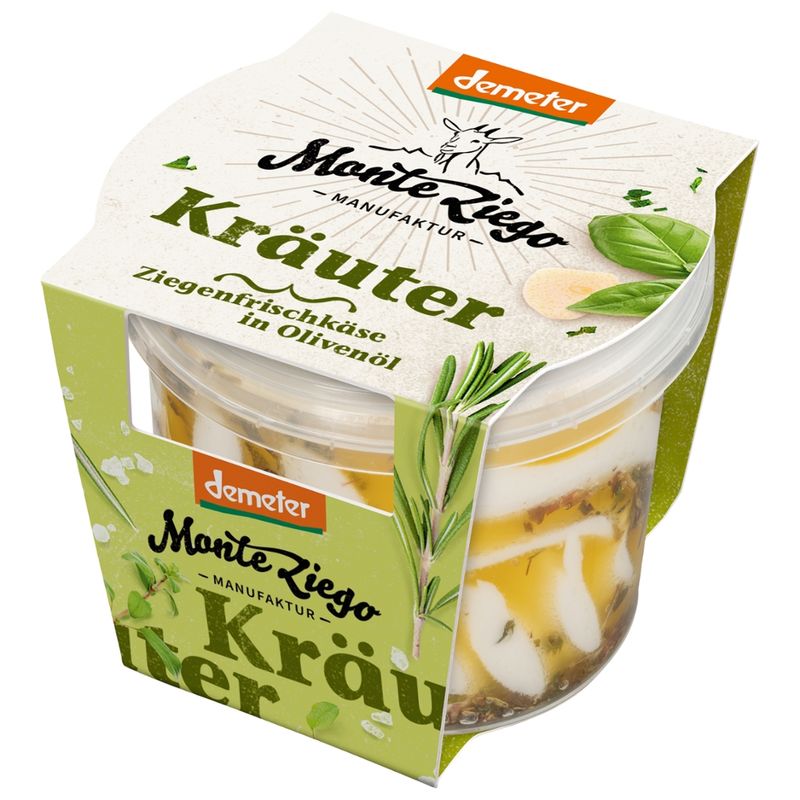 Monte Ziego Ziegenfrischkäse in Olivenöl & Kräuter SB - Produktbild