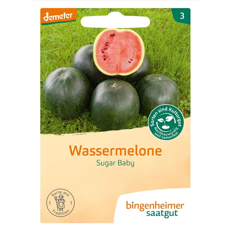 Bingenheimer Saatgut Sugar Baby - Wassermelone (Saatgut) - Produktbild