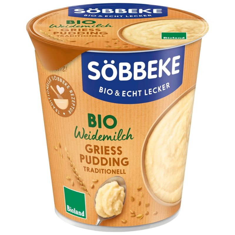 Söbbeke Bio Weidemilch Grießpudding Traditionell - Produktbild