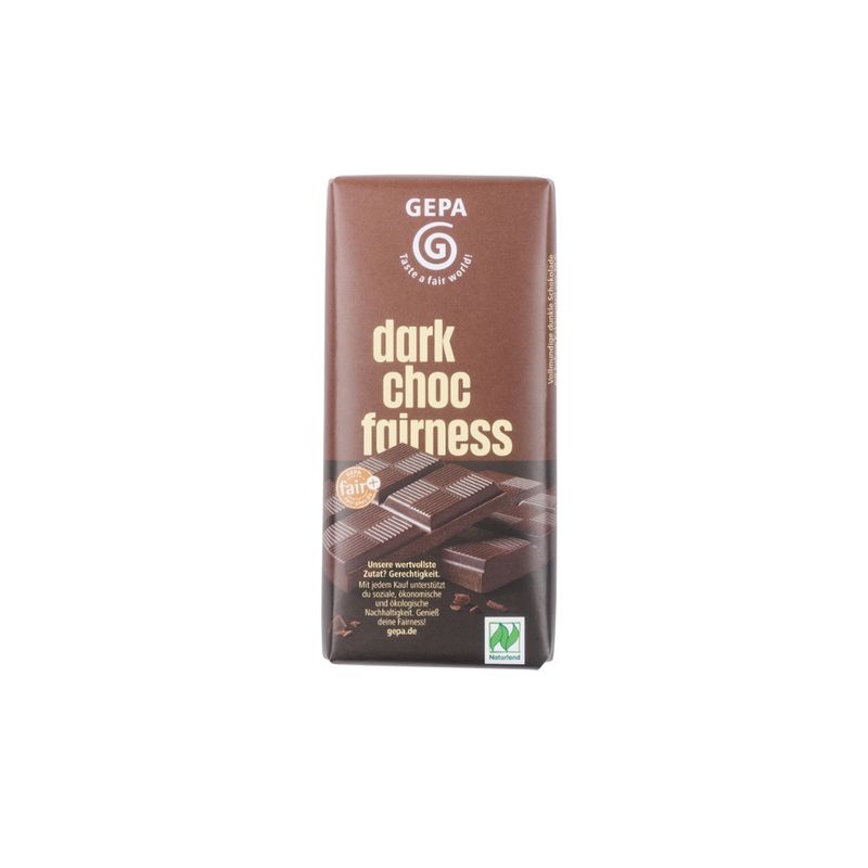 GEPA - The Fair Trade Company Bio dark choc fairness 40g - Produktbild