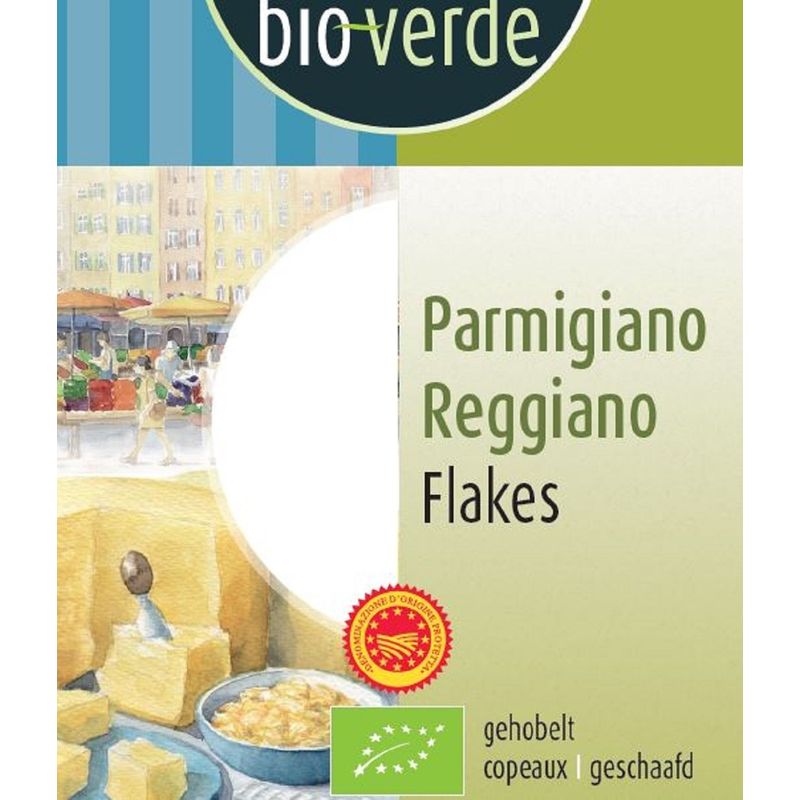 bio-verde Parmigiano Reggiano Flakes gehobelt D.O.P. 40 g - Produktbild