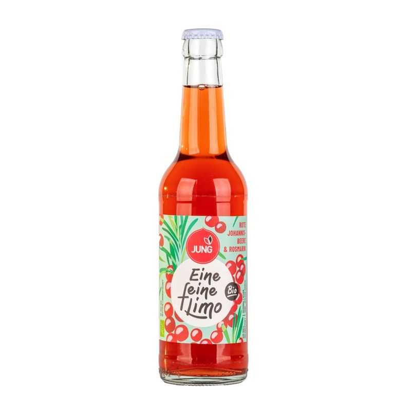 Jung Fruchtsäfte Eine Feine Limo Bio Rote Johannisbeer-Rosmarin - Produktbild