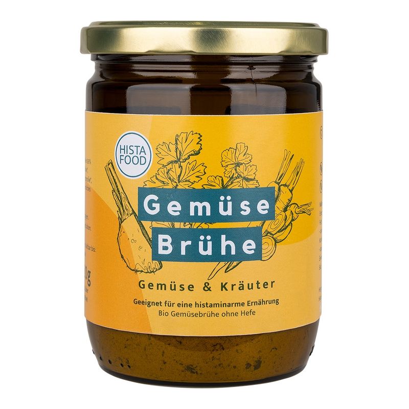 HistaFood Bio GemüseBrühe ohne Hefe, geeignet für eine histaminarme Ernährung - Produktbild