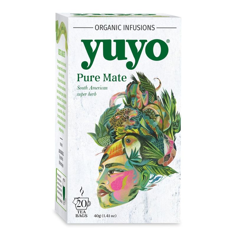 Yuyo YUYO PURE MATE - 20 Sachet - 6 Packages in a IP - Pure Leaves , forest harvested - Sourced by Meta Mate, the only company offering 100% wild harvest mate, supporting regenic foresting. For more information please contact us directly. - Produktbild