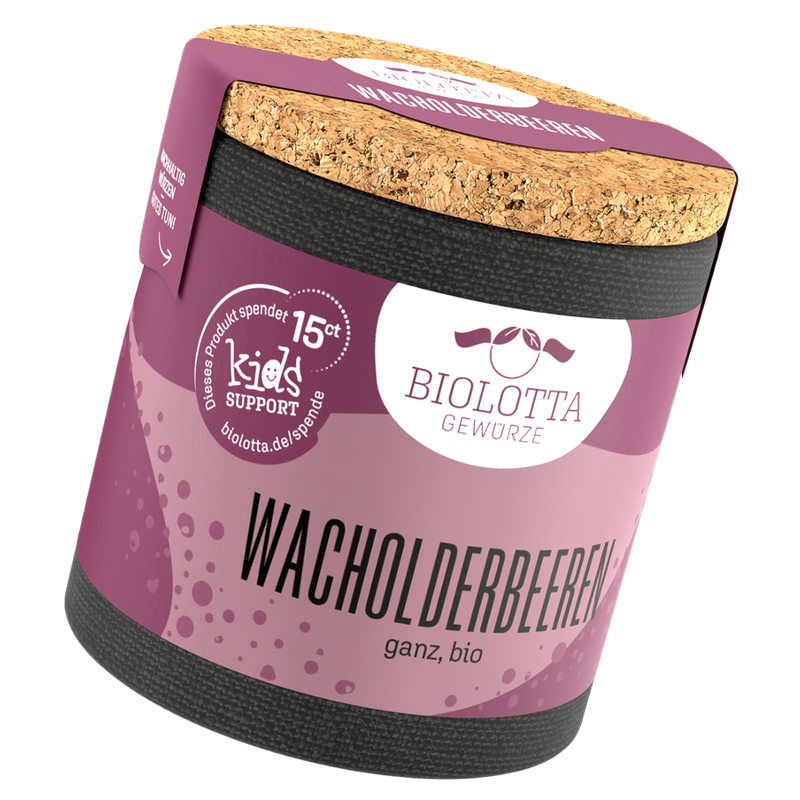 Biolotta Biolotta Korkdose Wacholderbeeren ganz, bio - Produktbild