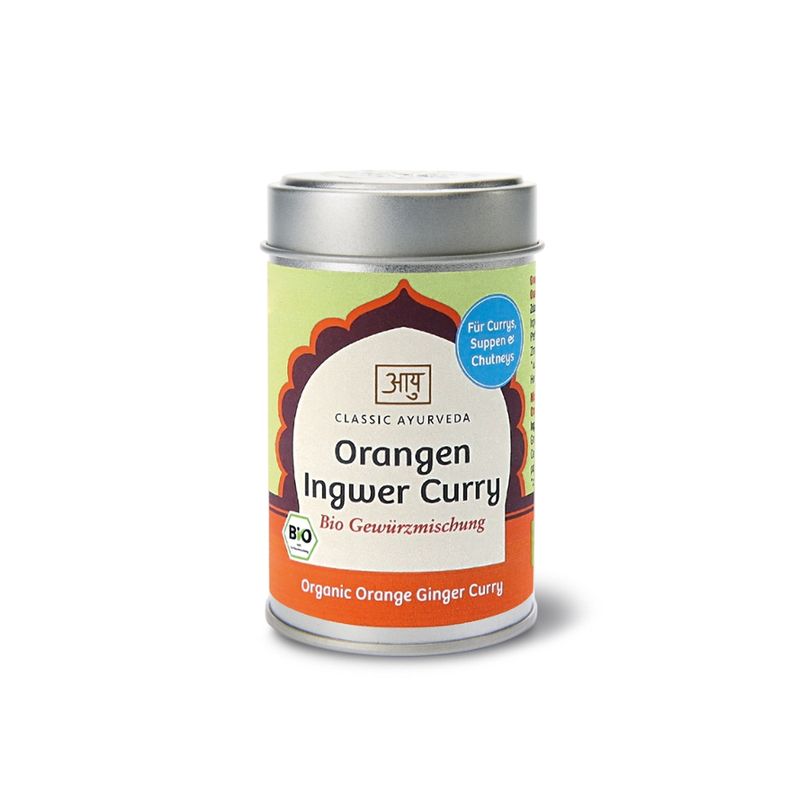 Classic Ayurveda Orangen Ingwer Curry Gewürzmischung, bio, 50 g - Produktbild