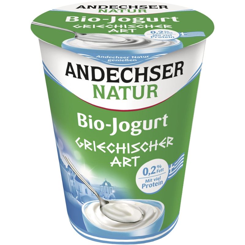 Andechser Natur Bio Jogurt griech. Art 0,2% - Produktbild