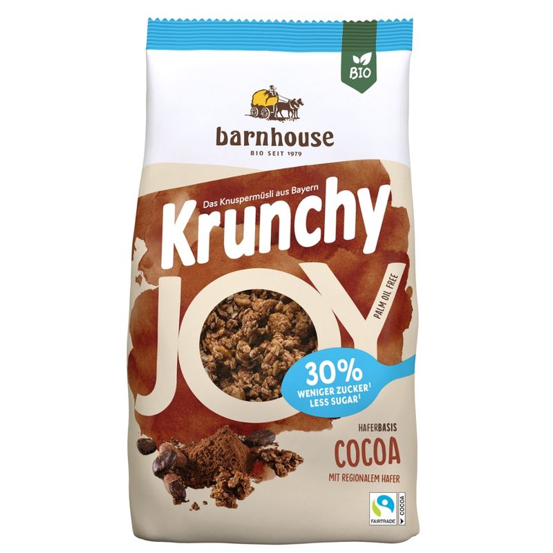 Barnhouse  Krunchy Joy Cocoa 375g - Produktbild