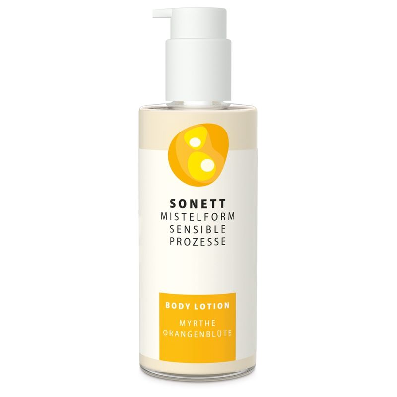 SONETT MISTELFORM. SENSIBLE PROZESSE Body Lotion Myrthe-Orangenblüte - Produktbild