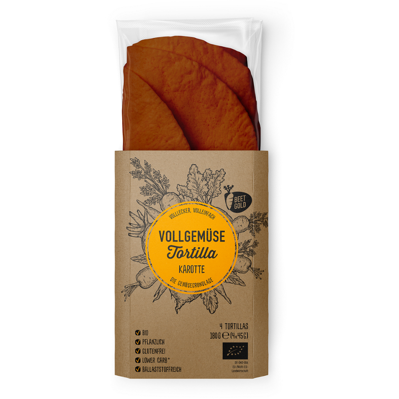Beetgold Beetgold Vollgemüsetortilla Karotte - Produktbild
