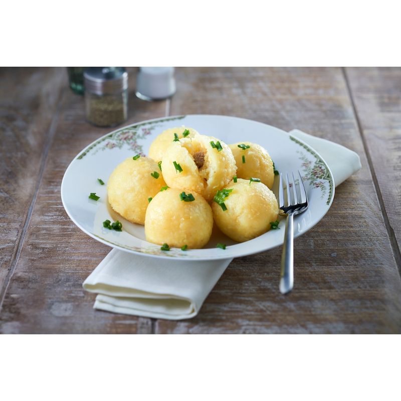Ökost Vorgerollte Knödel aus Ökokloßteig - 12er Schale je 180 Gramm - Produktbild