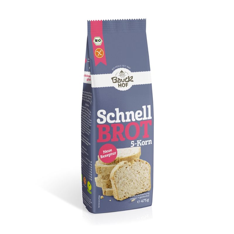 Bauck Mühle Schnellbrot 5-Korn glutenfrei Bio - Produktbild