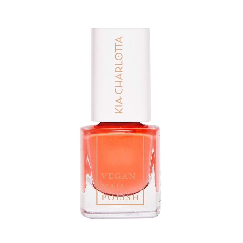 Kia-Charlotta Kia-Charlotta, Veganer Nagellack A Wildflower (Korallpink), Bis zu 87% natürlich, 100% pflanzliche Lösungsmittel, Zertifiziert Vegan, Made in Germany, Premium Qualität, 5ml - Produktbild