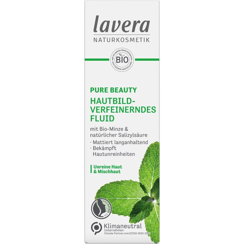 lavera PURE BEAUTY Hautbildverfeinerndes Fluid - Produktbild