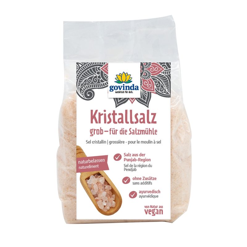 Govinda Rosa Steinsalz grob für die Salzmühle - Produktbild